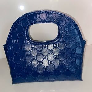 Designer Inspired Clutch Handbag | Small | Dark Royal Blue